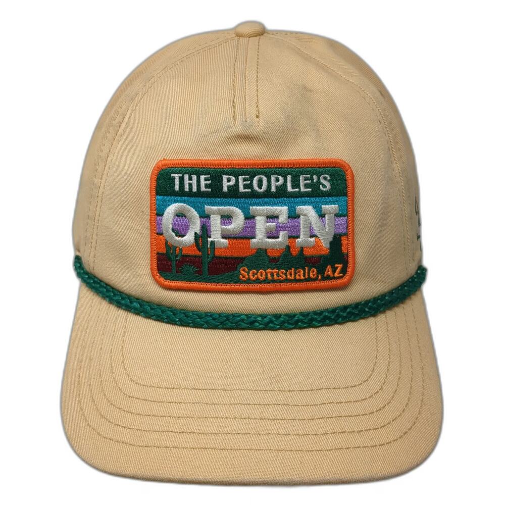 Barstool Sports 5 Panel Orange OSFM Hat Rope Patch Phoenix Open Scottsdale AZ